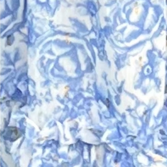 Aqua tiered blue maxi dress - Picture 4 of 4